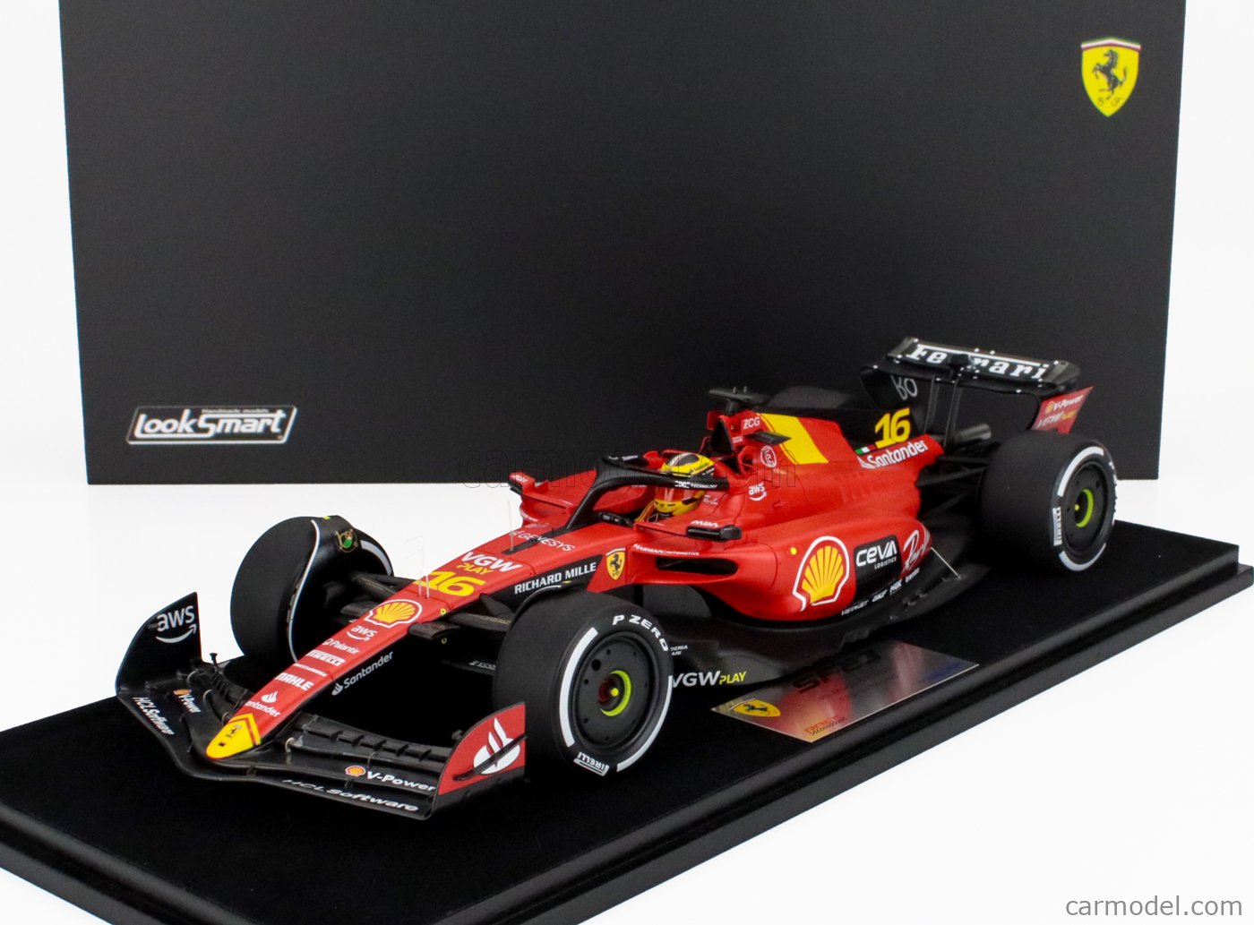 フェラーリ SF23 No.16 モンツァGP 4位 2023 C.ルクレール LOOKSMART LS18F1047 Scale 1/18 | FERRARI F1 SF-23 TEAM
