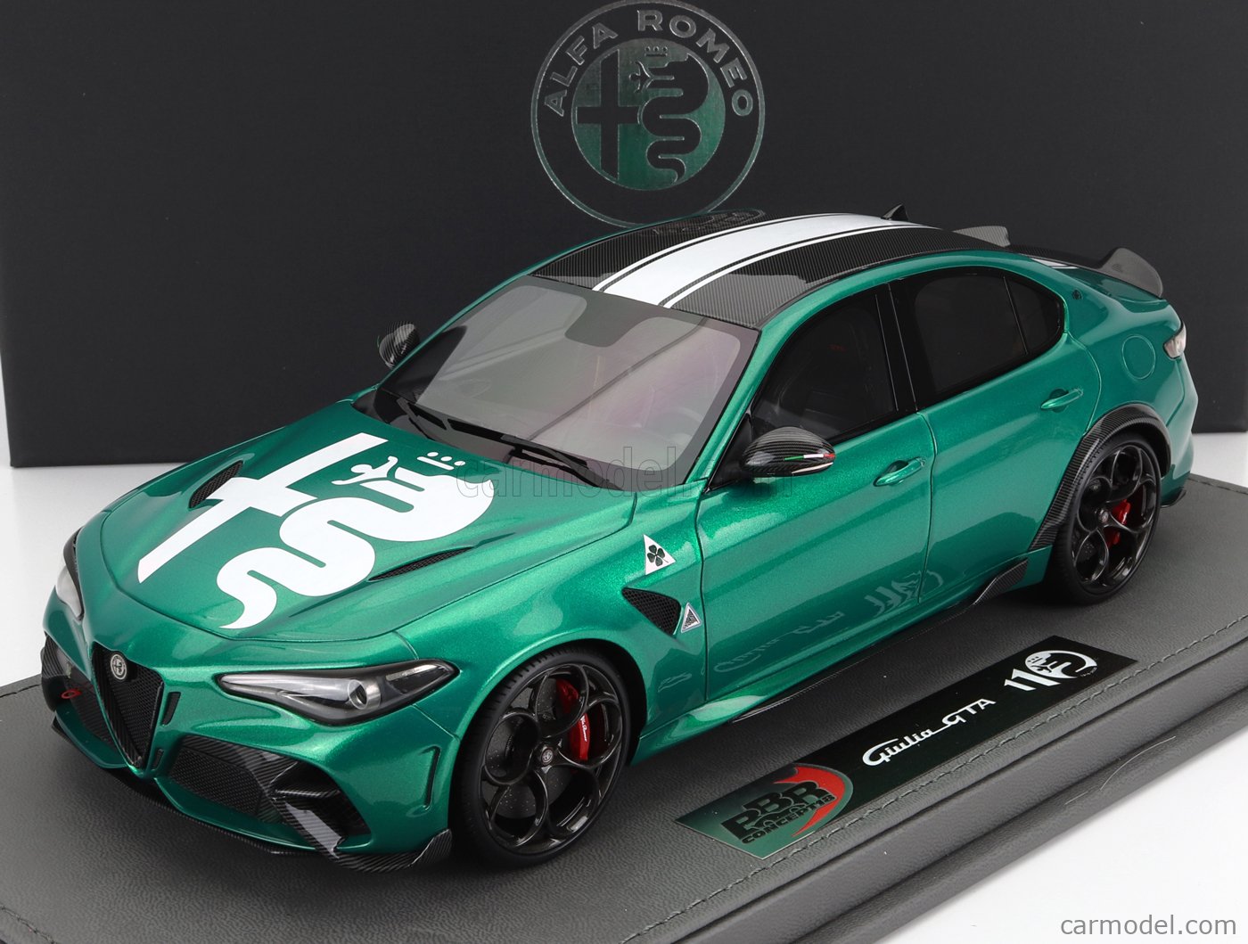 BBR 1/18 Alfa Romeo Giulia GTAm Verde Montreal red brakes アルファ