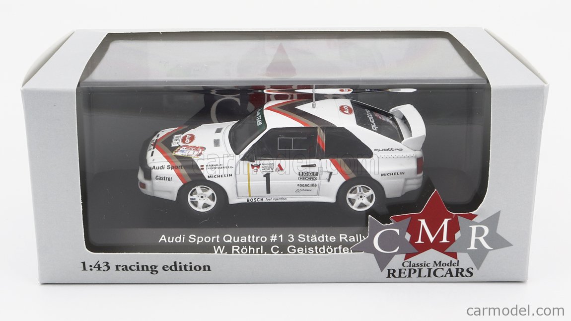 Voiture du Tour de Corse de 1984 AUDI Quattro Sport n°2 équipage W.Rohrl-C.Geistdorfer