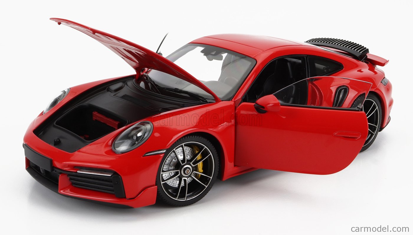 Modellino Minichamps 1:18 Porsche 911 (992) Turbo S Coup&eacute; Design Sport - Verde - 2021 - Rif. 1550