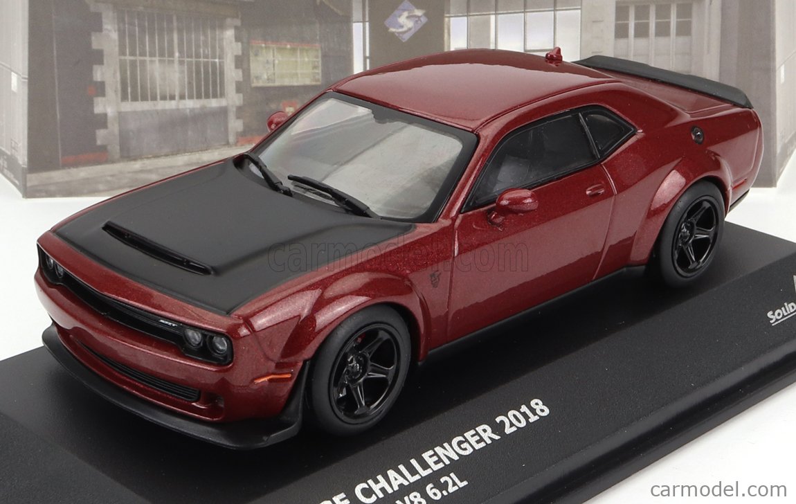 SOLIDO 4310304 Escala 1/43  DODGE CHALLENGER SRT HELLCAT COUPE 2020 RED