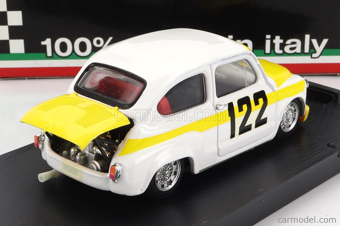 BRUMM R382 Scale 1/43 | FIAT 600 ABARTH 850TC N 122 COPPA COLLINA 1969 ...