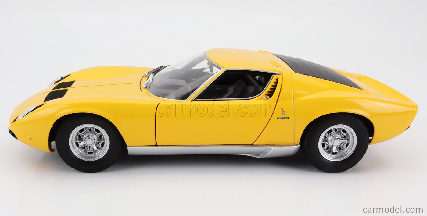 WELLY WE18017Y Scale 1/18 | LAMBORGHINI MIURA SV 1971 YELLOW