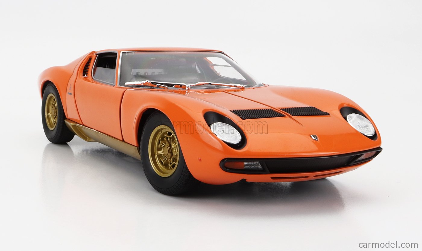 Kyosho Lamborghini Miura P 400 Orange/Gold 1/18. 08314PB