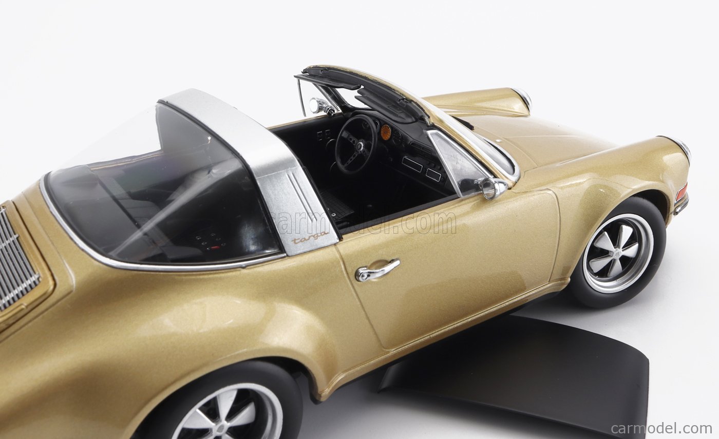 KK SCALE MODELS 180474 - PORSCHE 911 SINGER TARGA - 2014 GOLD METAL 1/18