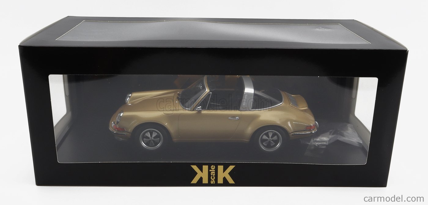 KK SCALE MODELS 180474 - PORSCHE 911 SINGER TARGA - 2014 VERT METAL 1