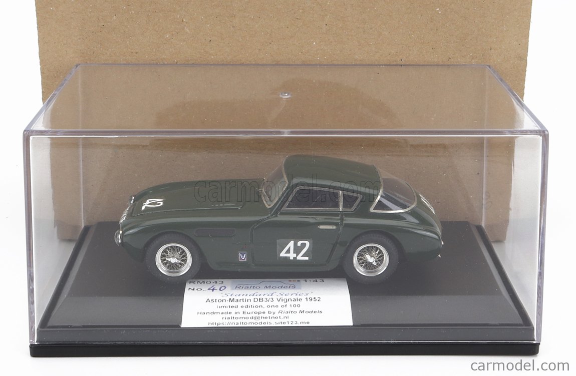 Aston Martin Db3 Spider Mille Miglia 1953 N°611 Marque Top Model 1/43 Aston Martin Db3 Spider Mille Miglia 1953 N°611 Marque Top Model 1/43