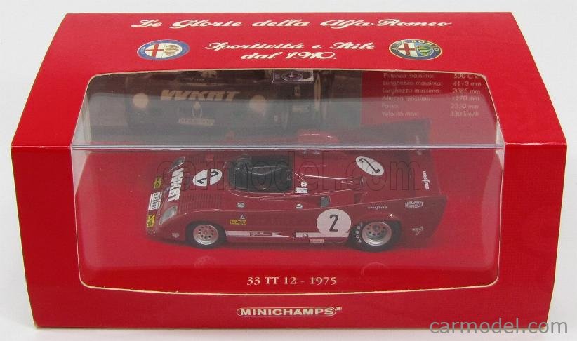 MINICHAMPS 403751202 Scale 1/43 | ALFA ROMEO 33TT 12 N 2 WINNER 1000 KM ...