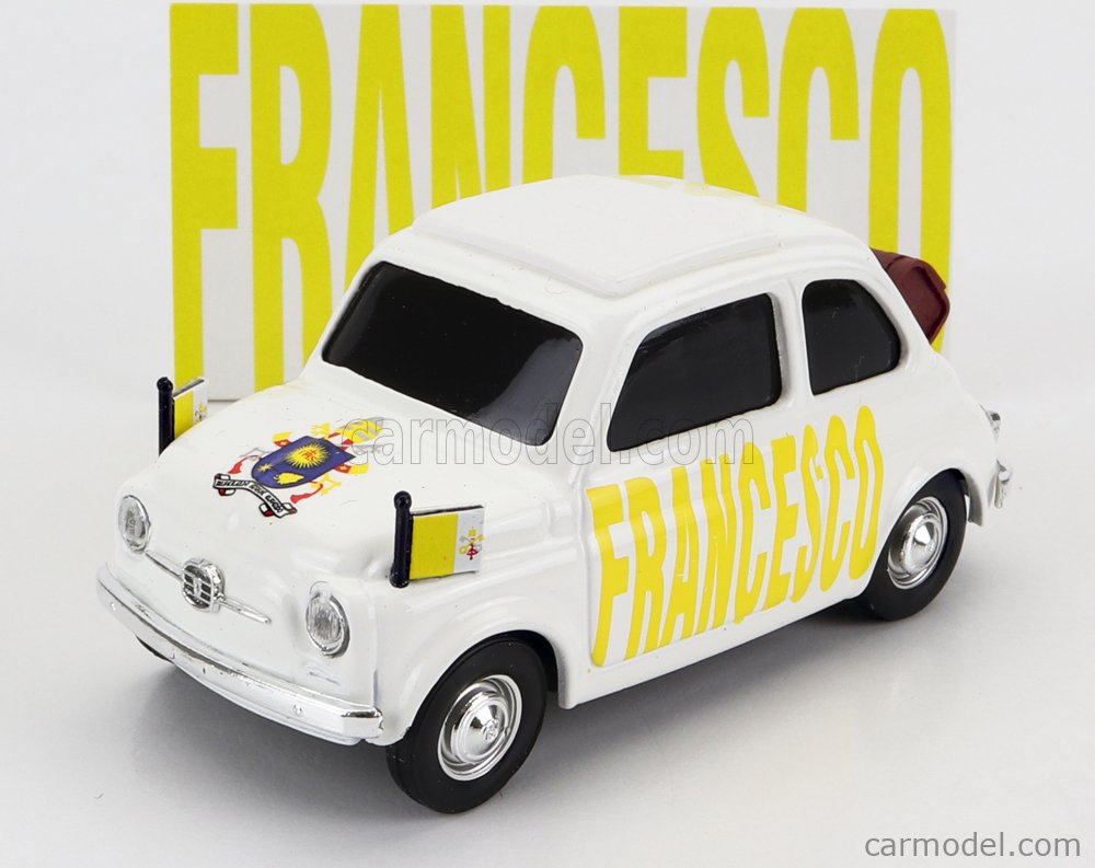 Viaggi Apostolici Di Papa Francesco BRUMM BR028B Scale 1/43 | FIAT 500 PAPA FRANCESCO - I VIAGGI APOSTOLICI