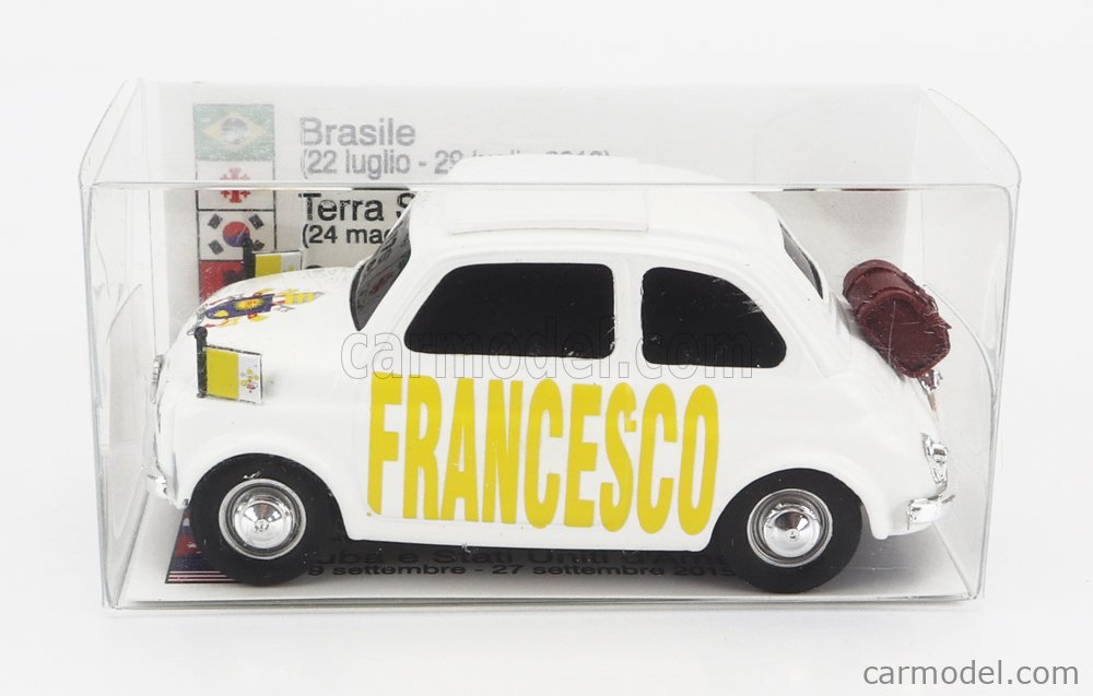 Viaggi Apostolici Di Papa Francesco BRUMM BR028B Scale 1/43 | FIAT 500 PAPA FRANCESCO - I VIAGGI APOSTOLICI