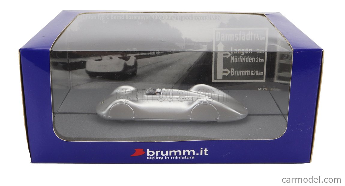 BRUMM AS29 Echelle 1/43 | AUTO UNION TIPO C STREAMLINE WORLD SPEED ...