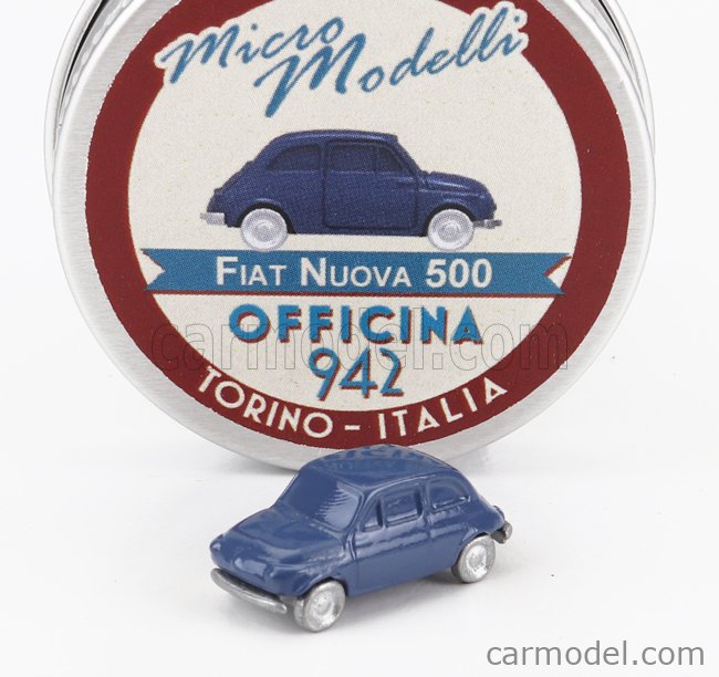 OFFICINA-942 ARTM04B Masstab: 1/160  FIAT NUOVA 500 1957 BLUE