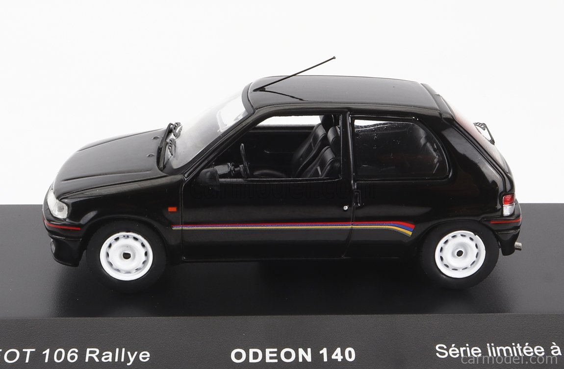 Modellino Peugeot 106 Rallye 1:43 Di Odéon - Odeon 140, Colore Nero