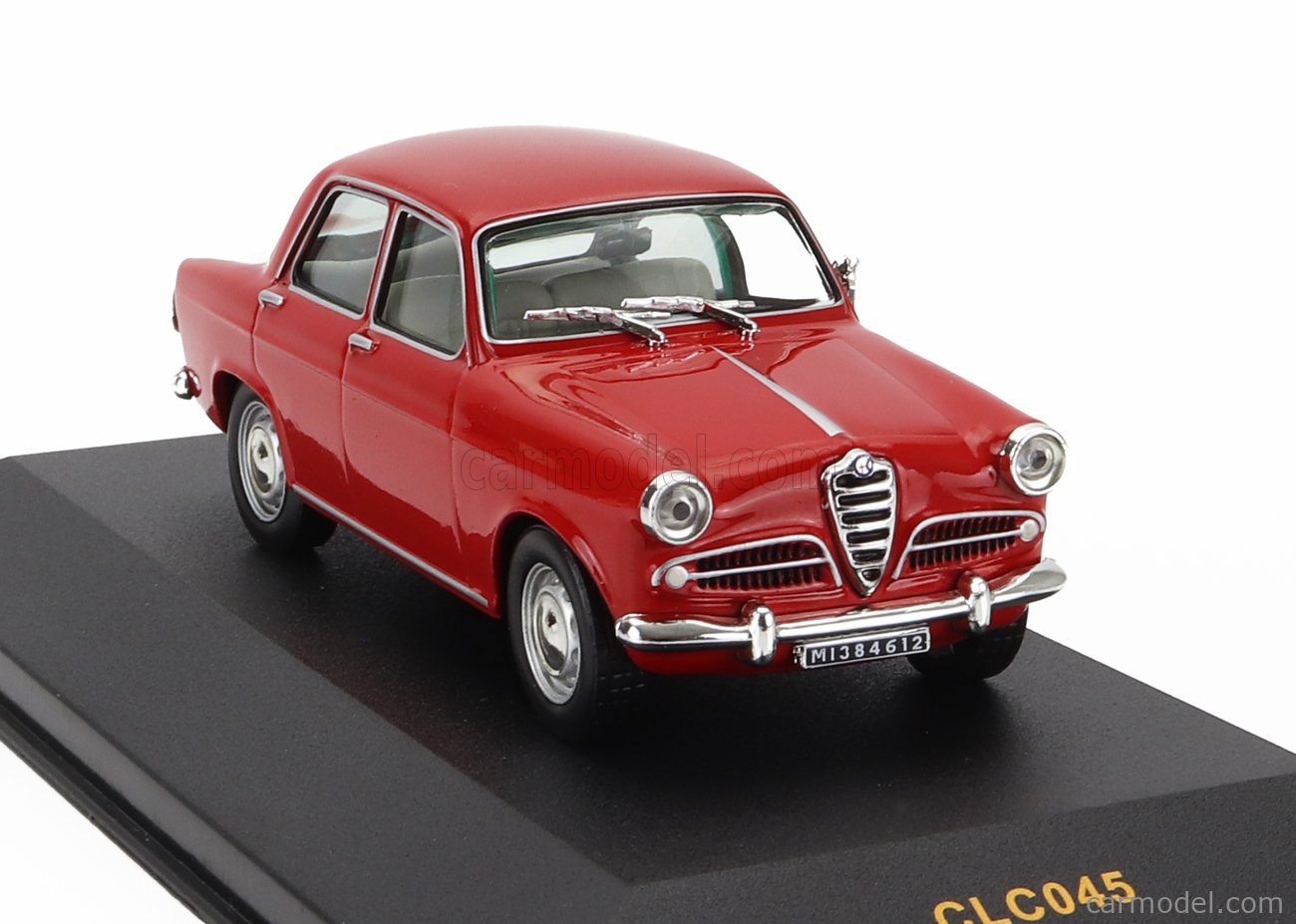 Miniature Ixo Models Alfa Romeo GTZ Tubolare Rouge - Échelle 1/43 - Réf. CLC061