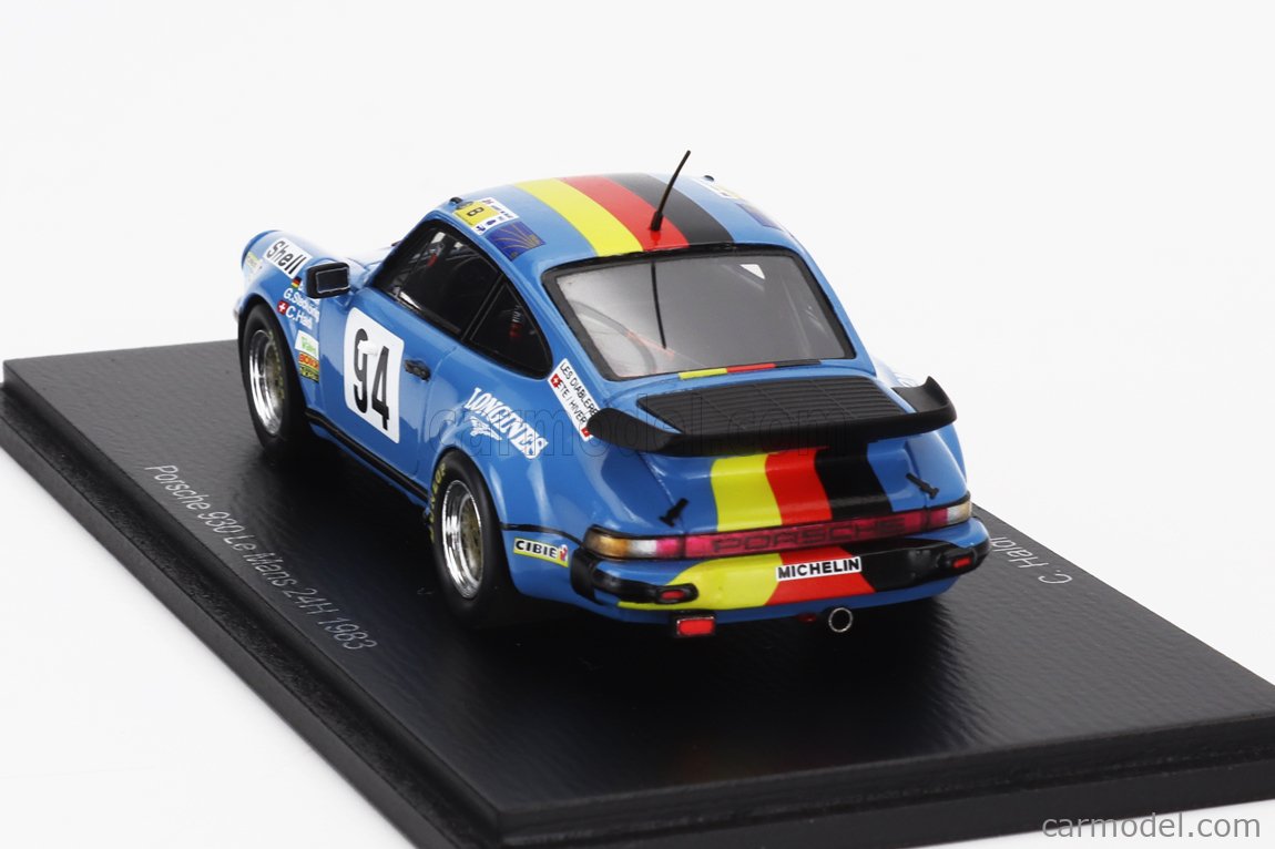 1/43 Porsche 930, No.95, Le Mans 1983 J. Almeras - J-M Almeras - J. Guillot model car by Spark 1/43 Porsche 930, No.95, Le Mans 1983 J. Almeras - J-M Almeras - J. Guillot model car by Spark