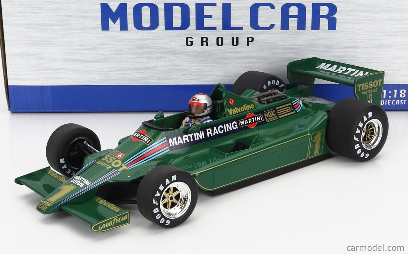 Modellino MCG Lotus F1 79 Martini Racing #1 – Scala 1/18 – GP Argentina 1979 – Andretti