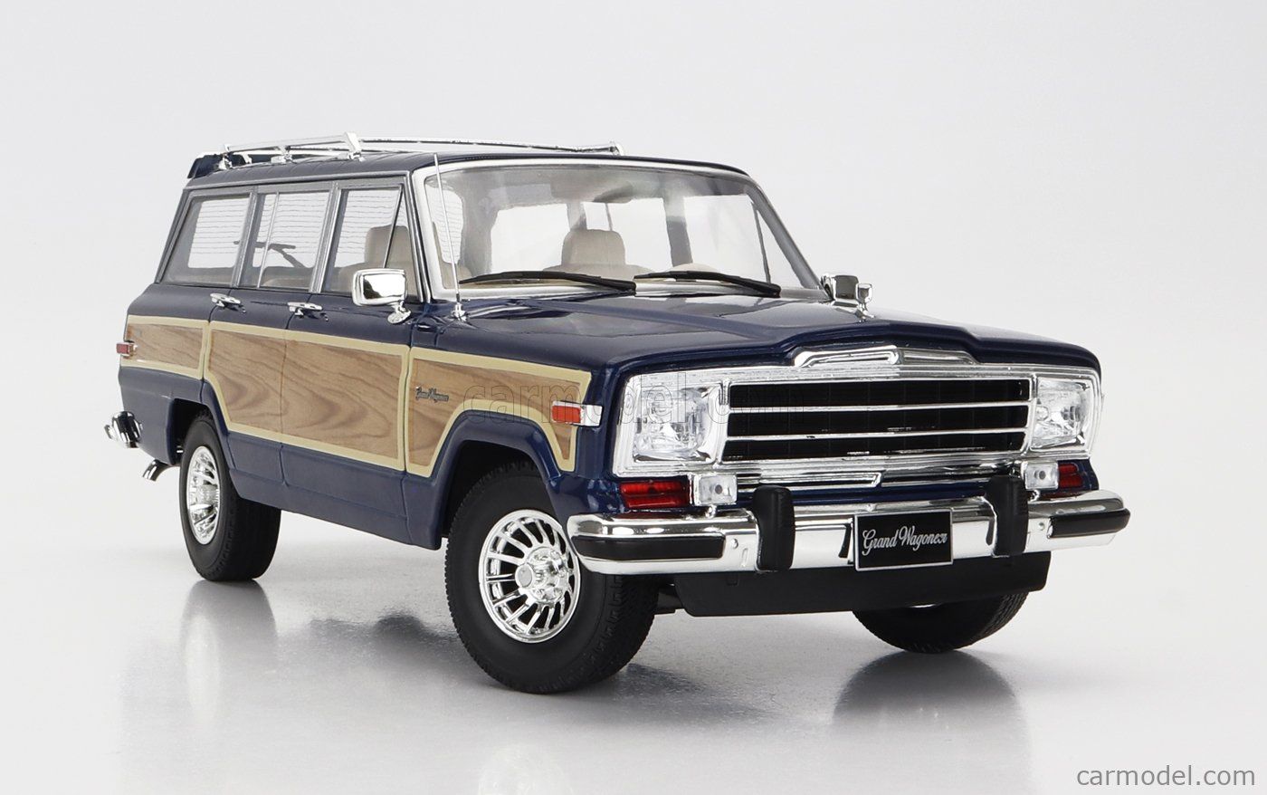Modellino Scala 1/18 KK Scale Models Jeep Grand Wagoneer 1989 Nera 181113BK - Foto 5