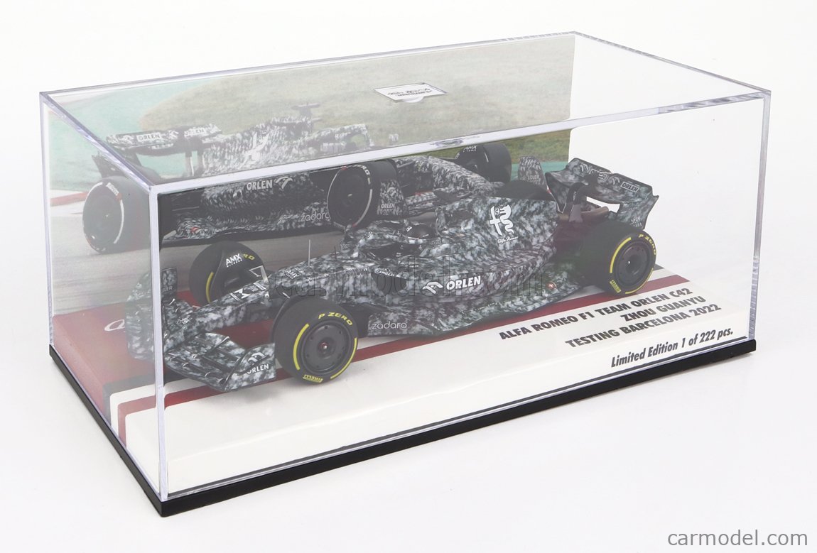Miniature Burago 1/43 F1 Alfa Romeo Orlen C42 2022 - Zhou Guanyu #24