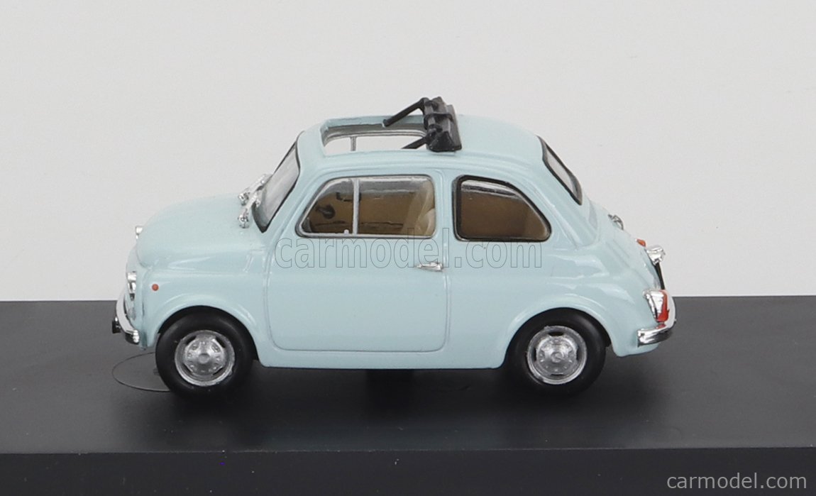 1:43 BRUMM FIAT 500R Tetto Aperto 1972 Azzurro Chiaro R474-08 EUR 36,95