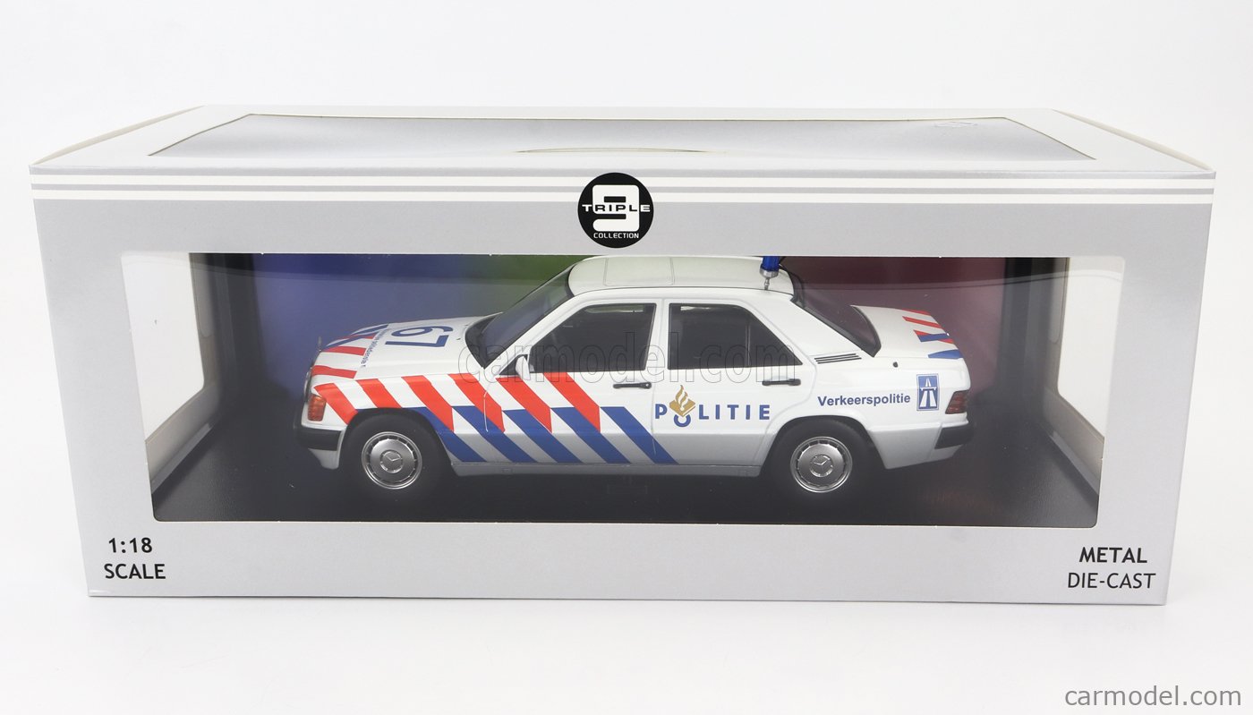 TRIPLE9 T9-1800315 Scale 1/18 | MERCEDES BENZ 190E (W201) N 67 POLICE ...