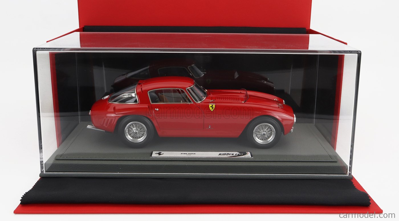 1:18 BBR Ferrari 340Mm #15 24H Le Mans 1953 Marzotto +Showcase Red