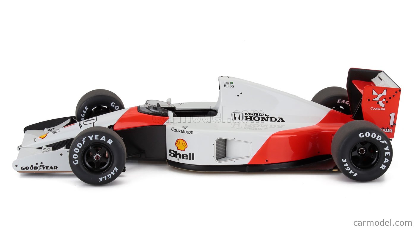 Maquette AutoArt McLaren Honda MP4-6 1991 #1 Senna 1/18 - Échelle 1:18 - Boîte Fermée - Sans Logo McLaren