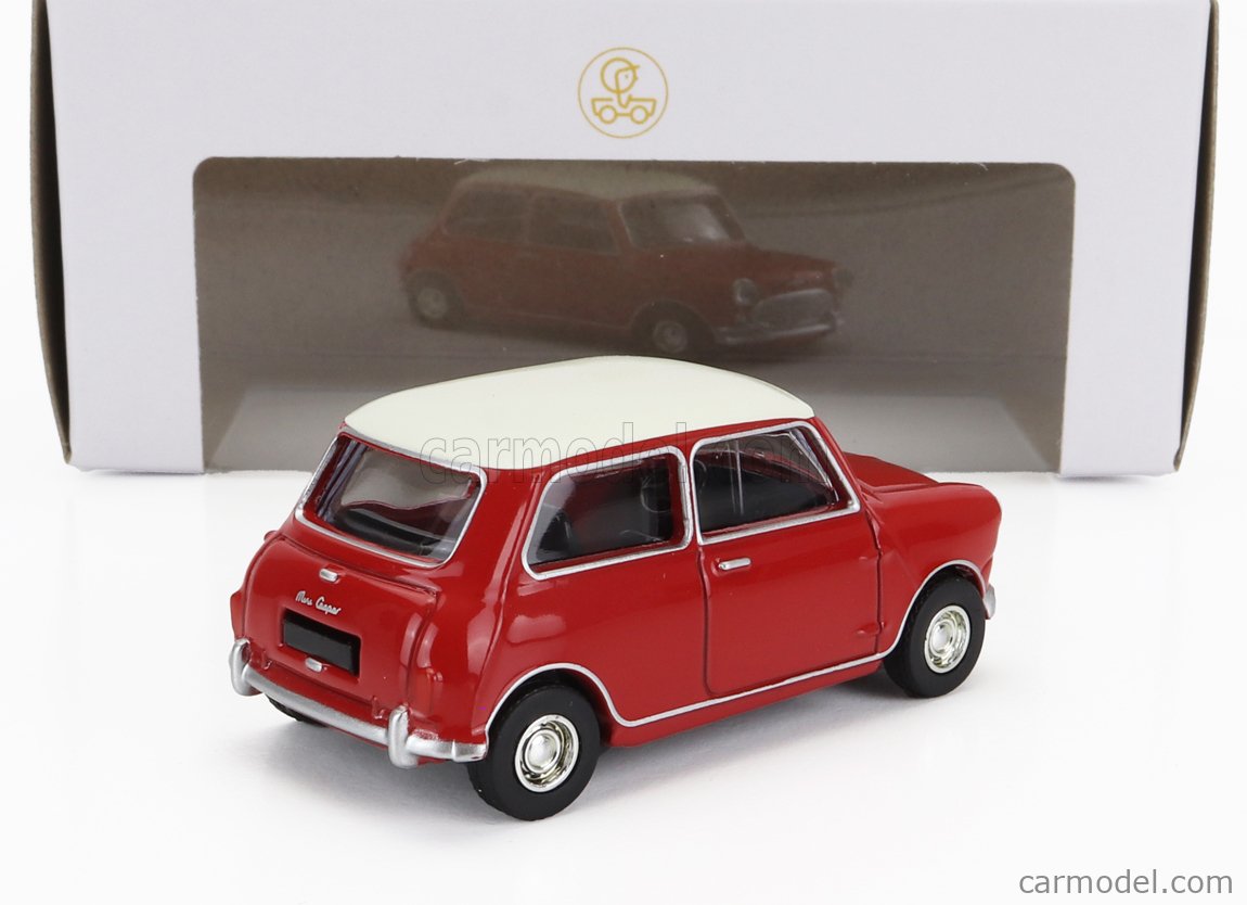 Diecast model cars Mini Cooper 1/64 Norev S grün/weiss 1964 1:64