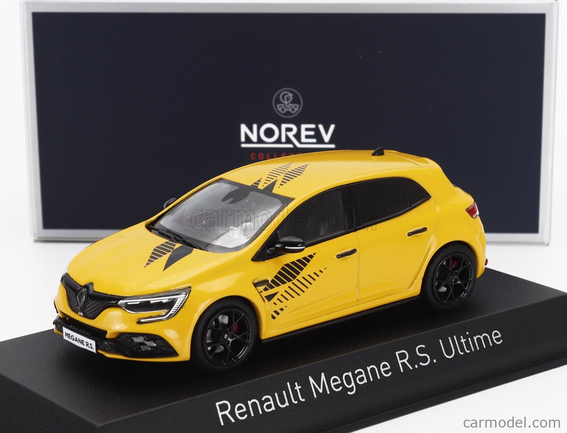 ノレブ ルノー メガーヌ RS 1/43 ミニカー 黄 MEGANE ノレブ ルノー 