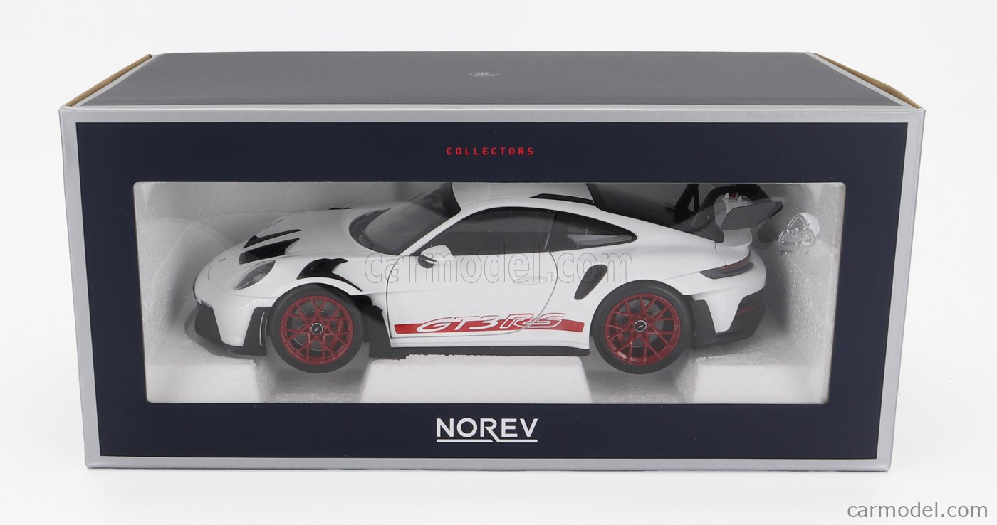 NOREV 187352 Scale 1/18 | PORSCHE 911 992 GT3 RS COUPE 2022 WHITE RED