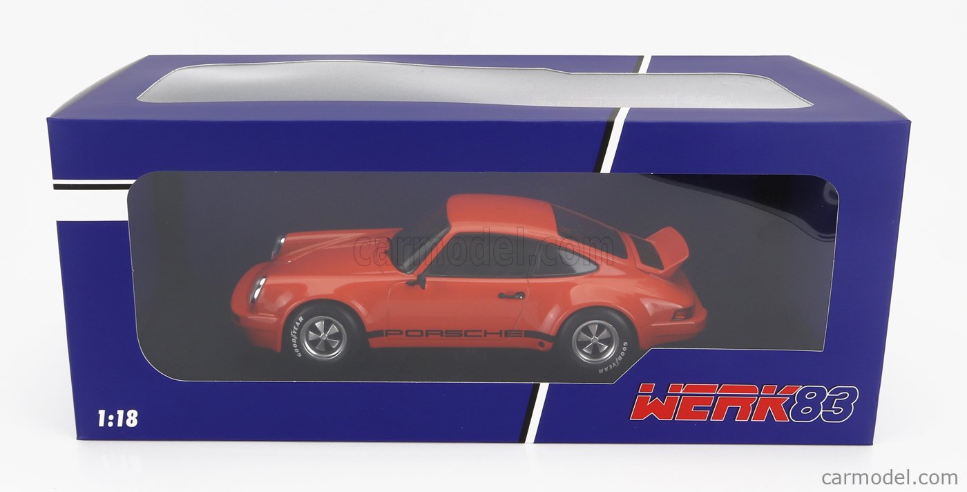 Modèle Miniature 1:18 Porsche 911 3.0 Rsr Carrera Coupé 1974 Noire - WERK83 - Neuf