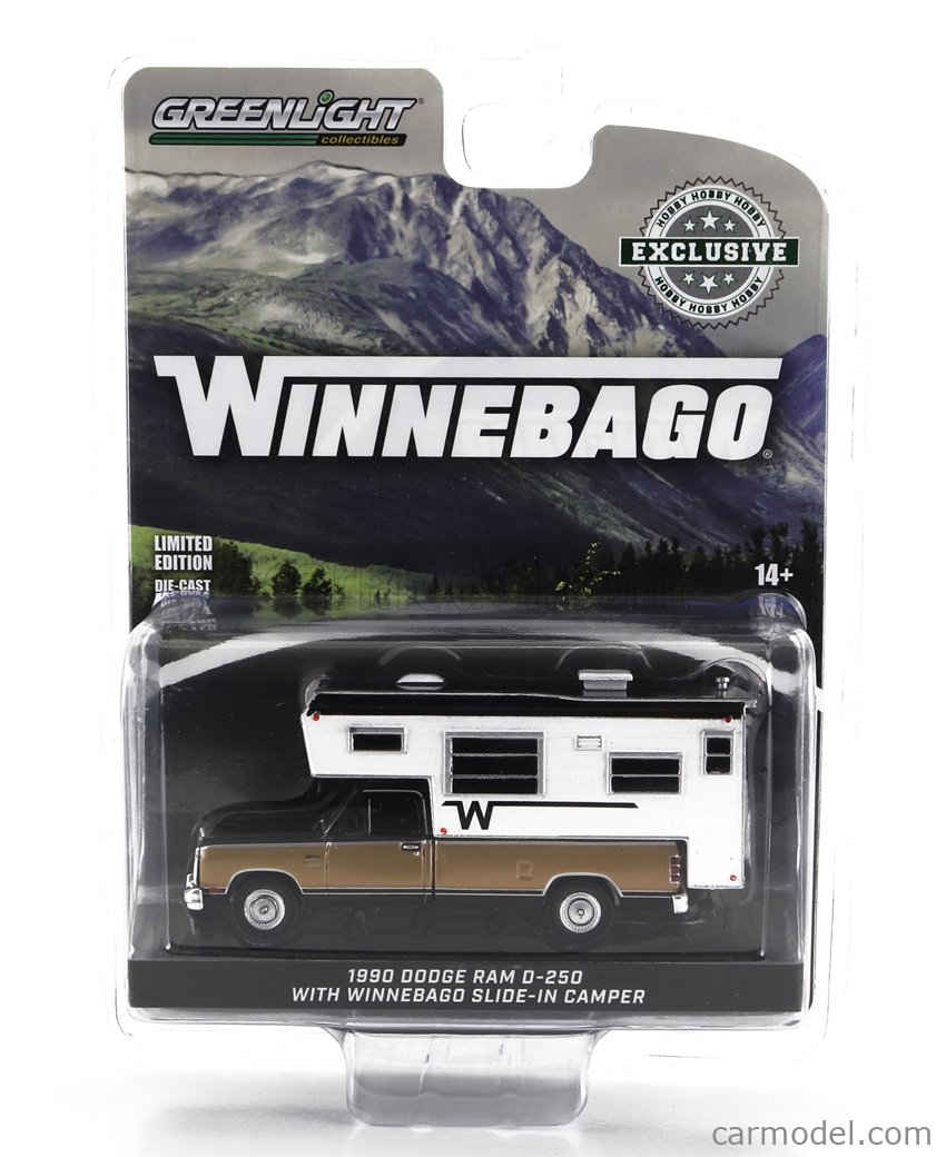 GREENLIGHT 30410 Scale 1/64 | DODGE RAM D-250 PICK-UP WINNEBAGO CAMPER ...