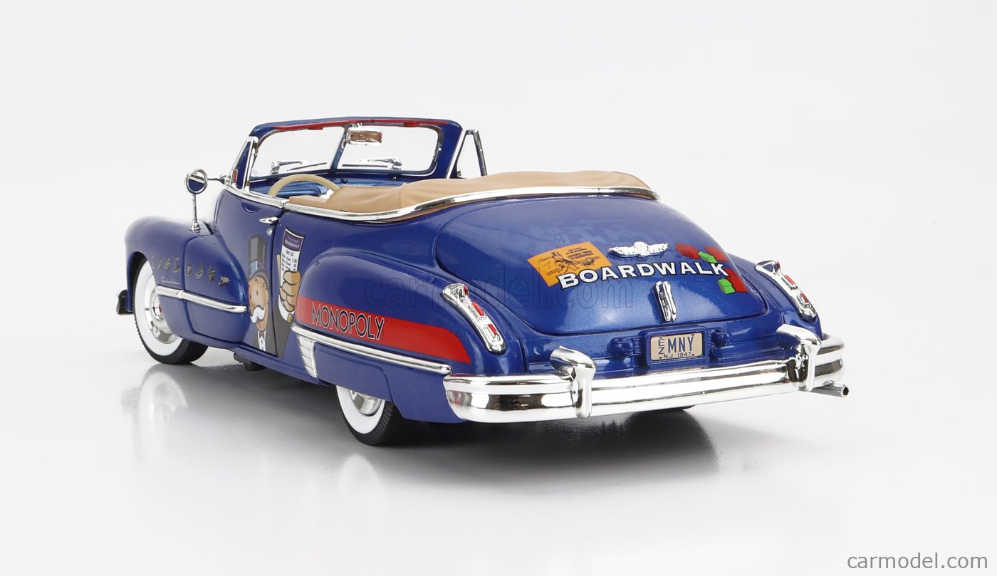 Modèle Réduit Cadillac Series 62 Cabriolet 1947 - Échelle 1/18 - Marque Autoworld - Couleur Bordeaux - Neuf
