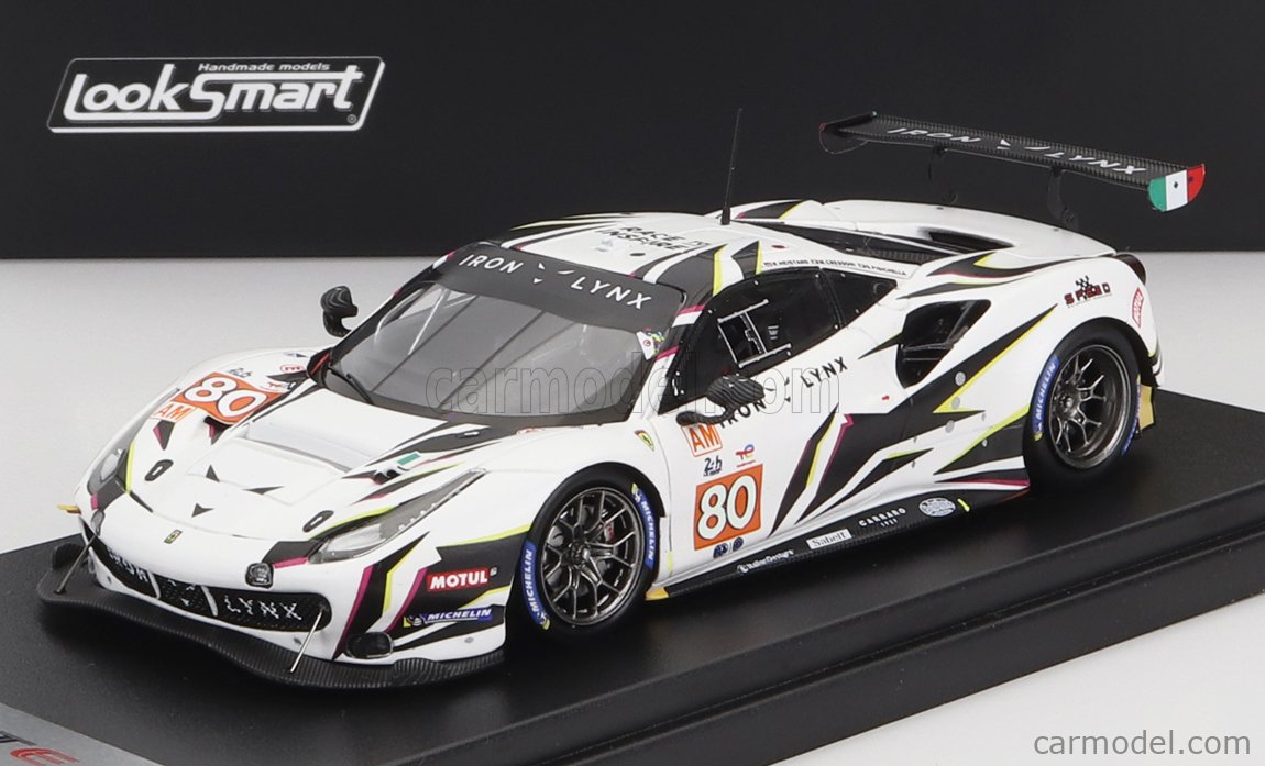 Miniature Looksmart 1/43 Ferrari 488 Gte Evo #55 – Le Mans 2020 – Cameron