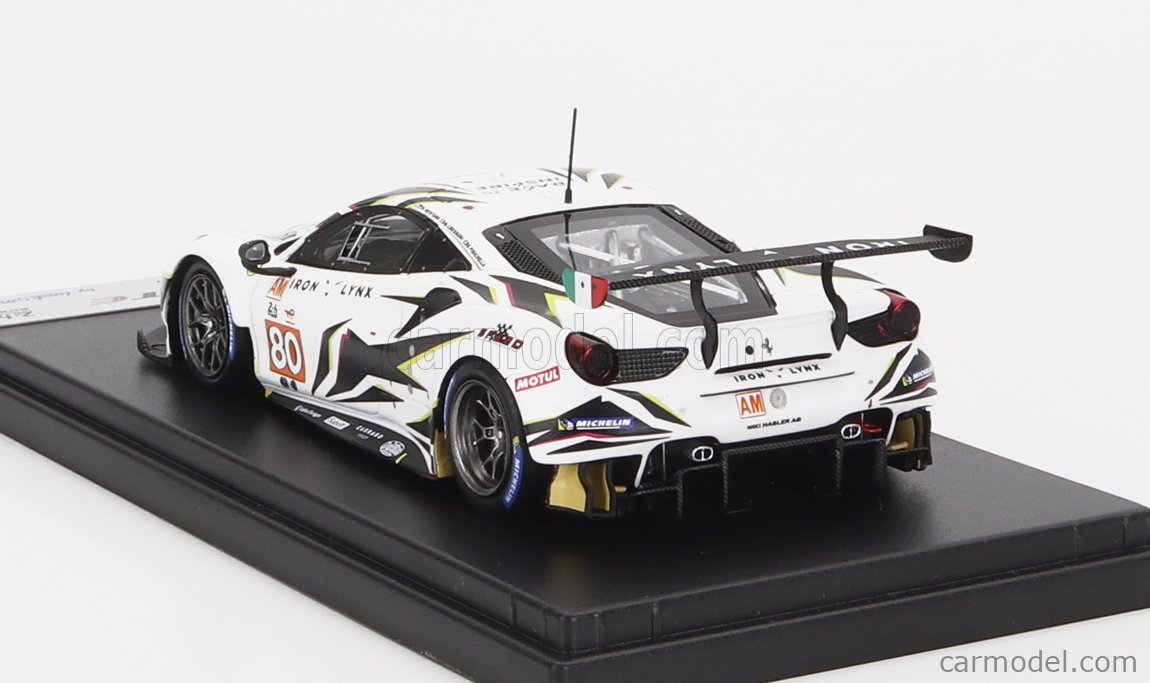 LOOKSMART 1:18 Ferrari 488 GT3 Evo N°71 Iron Lynx – 3e Aux 24h Du Mans 2022 – Jaune