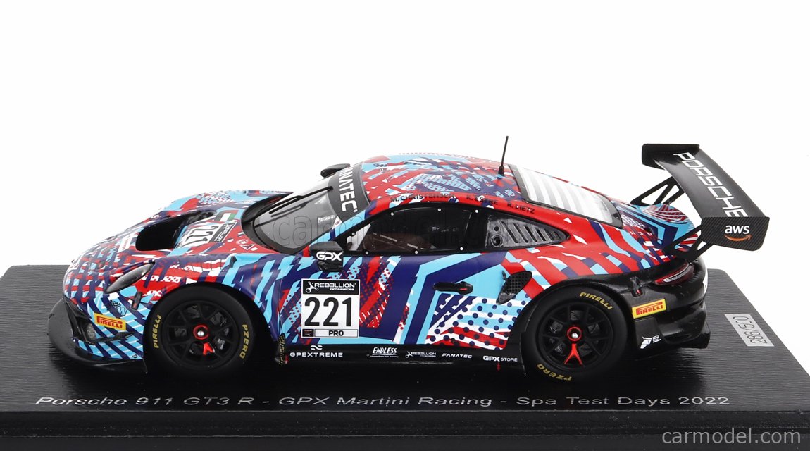 SPARK-MODEL SP429 Scale 1/43 | PORSCHE 911 991-2 GT3 R TEAM GPX MARTINI ...