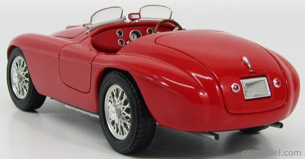 Hot Wheels SB 1/18 - Ferrari 166 MM Barchetta - Rouge - Modèle D'exposition