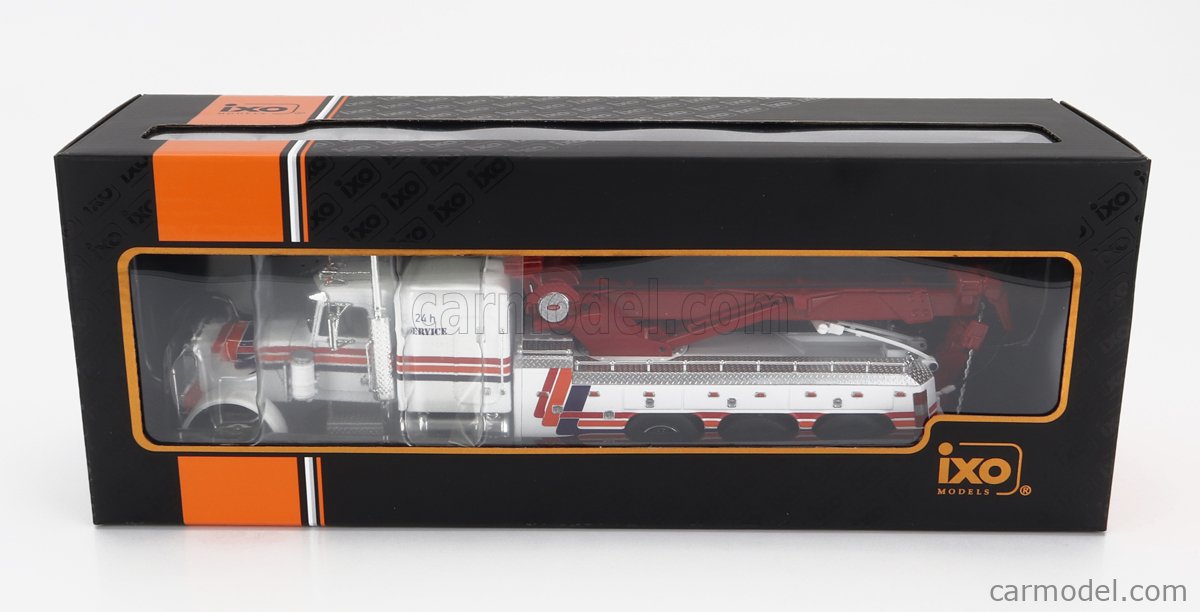 IXO – Peterbilt 359 1973 – 1/64 – Rouge/blanc – Réf 64TR010 – Neuf