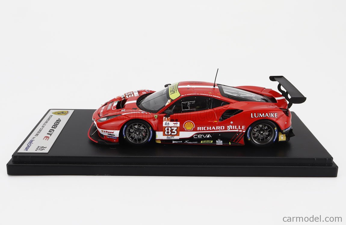 Modèle réduit Ferrari 488 Gte Evo N83 Richard Mille Af Corse 24h Le