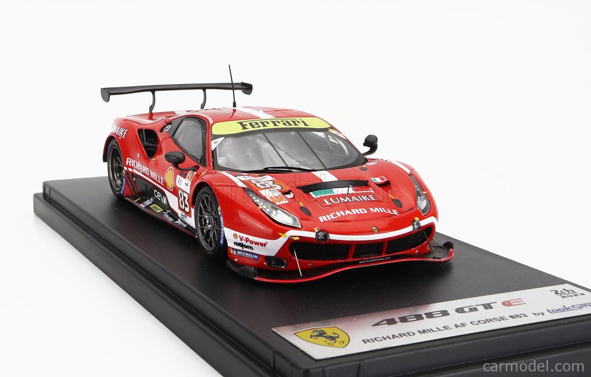 LOOKSMART LSLM165 Scala 1/43 | FERRARI 488 GTE EVO 3.9L TURBO V8 TEAM KESSEL RACING N 57 24h LE Mans 2023 Scott Huffaker Takeshi Kimura Daniel Serra