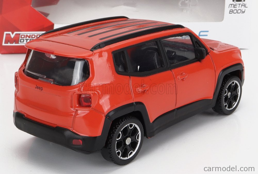 Modèle Réduit 1:43 Mondo Motors Jeep Renegade Police 2017 Avec Remorque Et Bateau