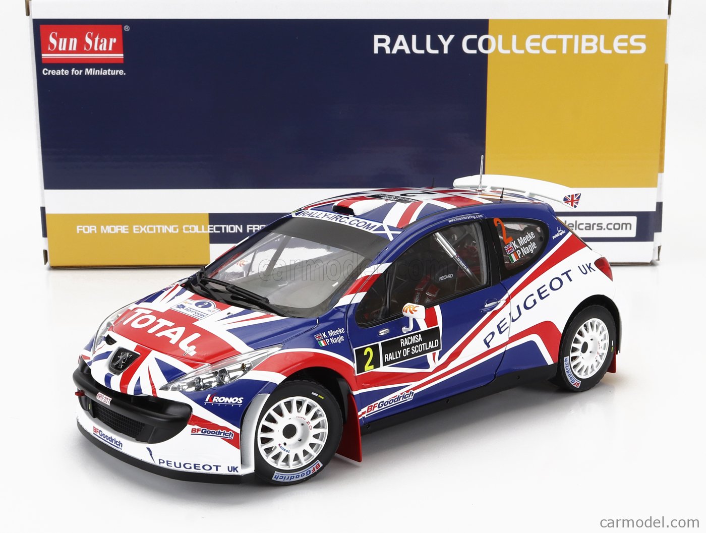 SUNSTAR PEUGEOT 207 S2000 N.2 RALLY OF SCOTLAND 2009 K.MEEKE-P.NAGLE 1:18 EUR 171,77 - FR
