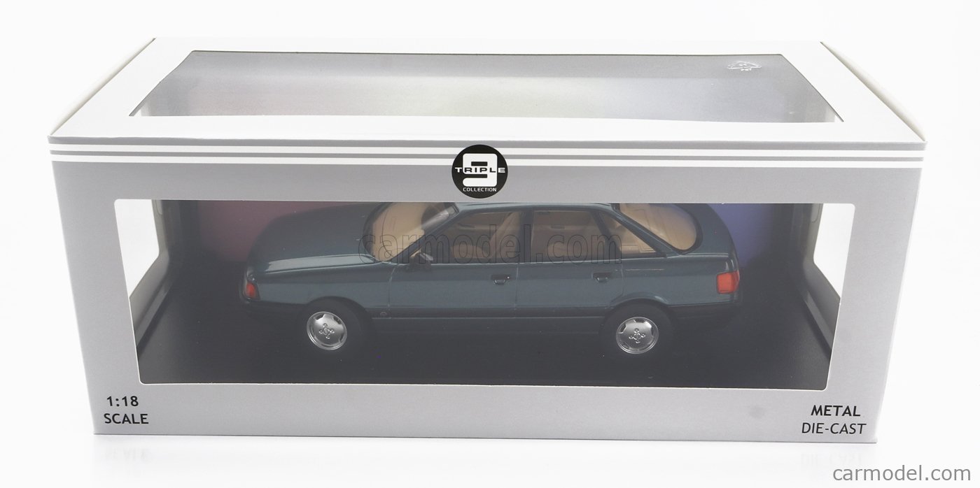 TRIPLE9 T9-1800342 Scale 1/18 AUDI 80 B3 1989 BLUE