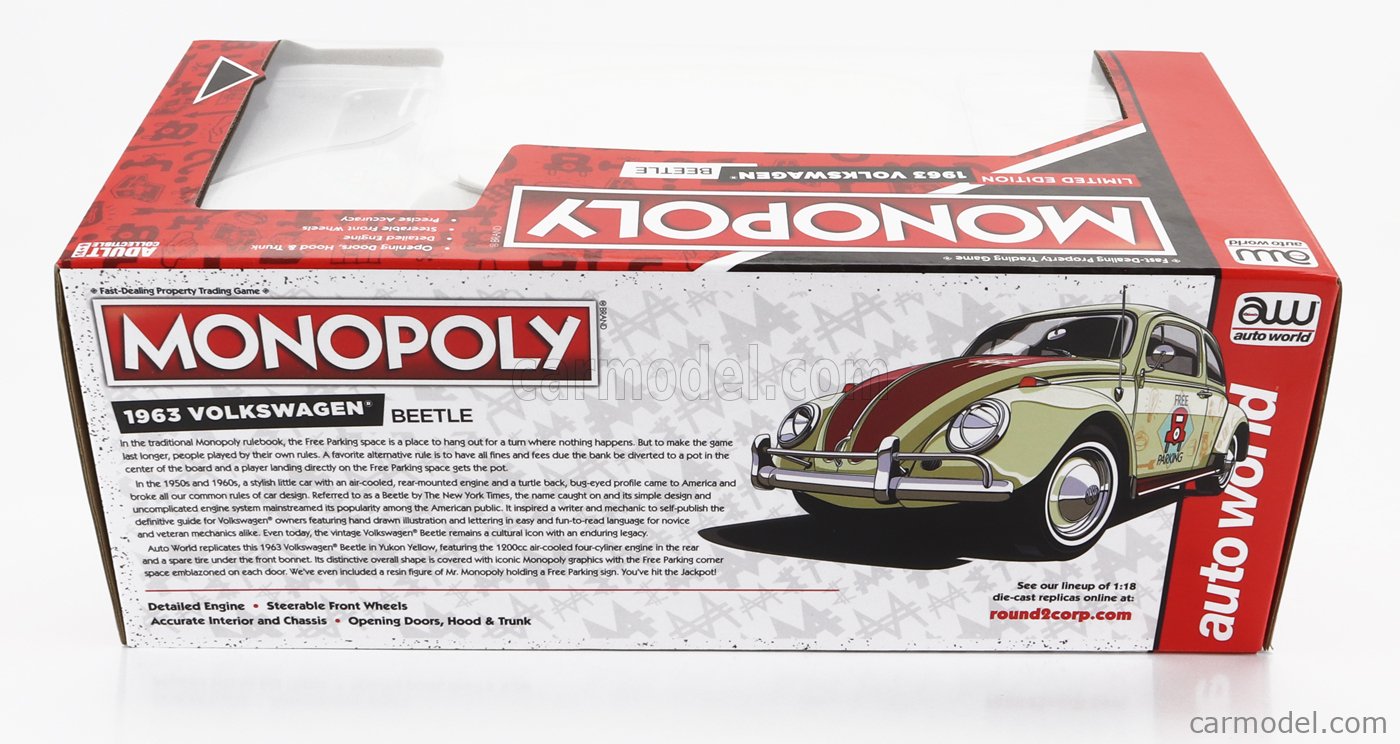 Auto World AMMAWSS141 VOLKSWAGEN COCCINELLE 1963 MONOPOLY - FREE prevente