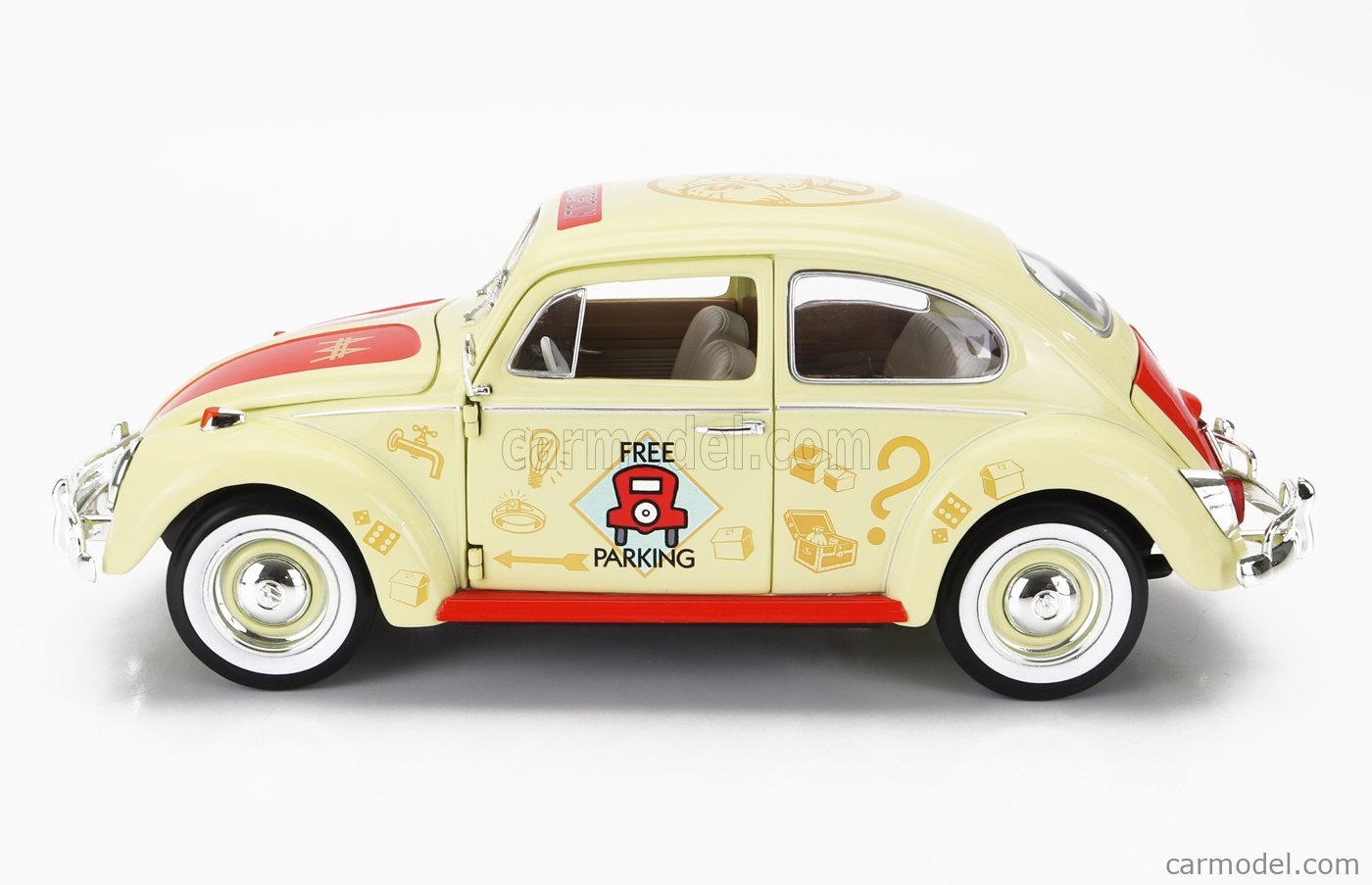 Auto World 1/18 Volkswagen Coccinelle 1963 édition Monopoly - Prévente