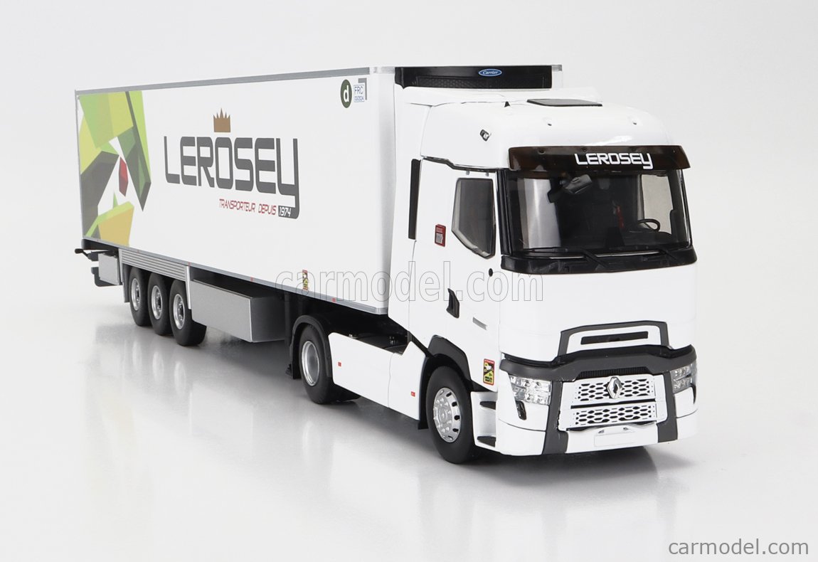 ELIGOR 117706 Scale 1/43 | RENAULT T-LINE HIGH TRUCK SEMI-FRIGO LES CRUDETTES TRANSPORTS 2021 WHITE