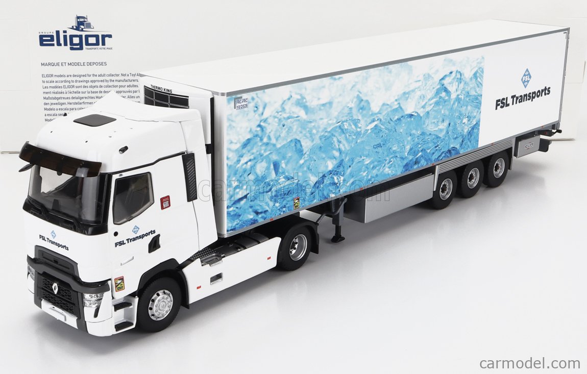 Eligor 1/43 Renault T Remorque Frigo Groupe Prevost 40 Ans MIB - Occasion