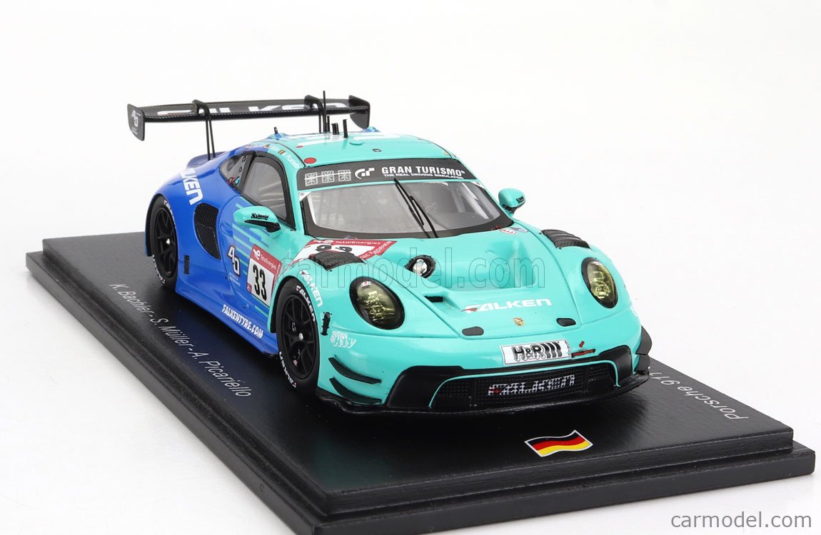 ミニカー　1/43 Porsche 911 GT3 R (992) Falken Motorsports 24H Nurburgring 2023 K. Bachler - S. Muller - A. Picariello #33 [SG922] SPARK-MODEL SG948 Scale 1/43 | PORSCHE 911 992 GT3 R TEAM