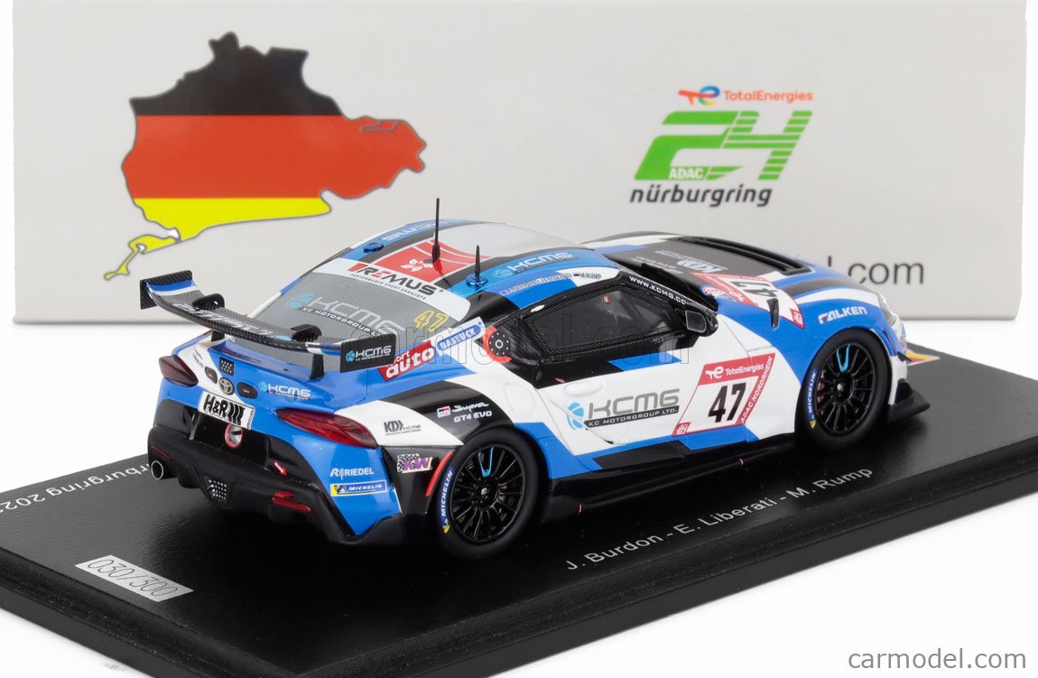SPARK-MODEL SG910 Escala 1/43 | TOYOTA GR SUPRA GT4 EVO TEAM KCMG N 47 ...