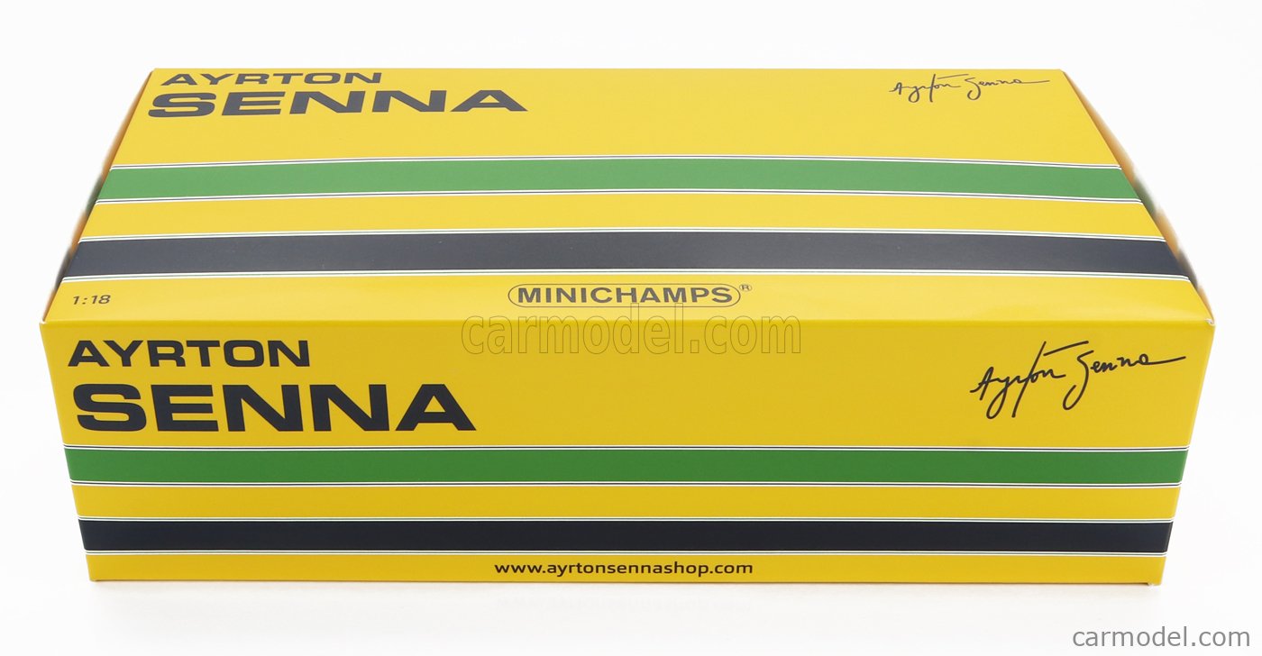 Casque Ayrton Senna Lotus – 1/8 – Minichamps – Victoire Portugal 1985