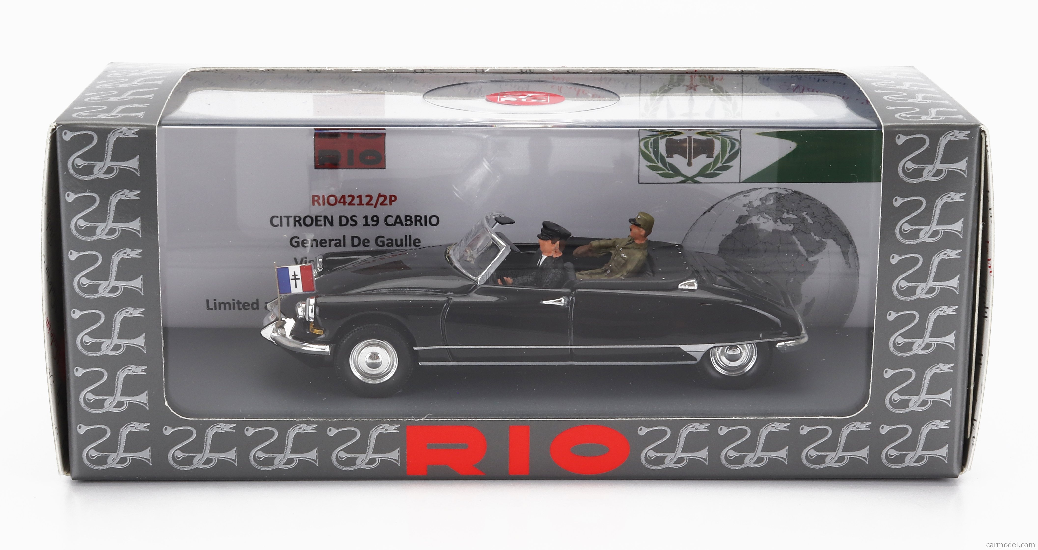 Miniature Rio 1/43 – Citroën DS 19 Cabriolet Just Married 1961 – Neuve